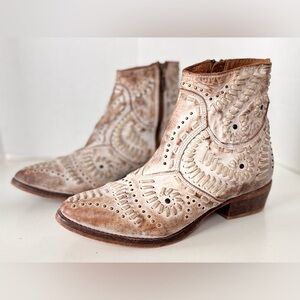 diego di lucca short cowboy cowgirl western distressed ombré leather boots 7.5